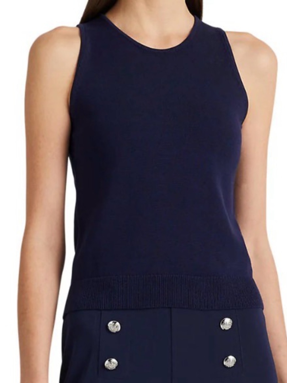 Lauren Ralph Lauren Leonarda Sleeveless Knit Top Sweater Size 3X